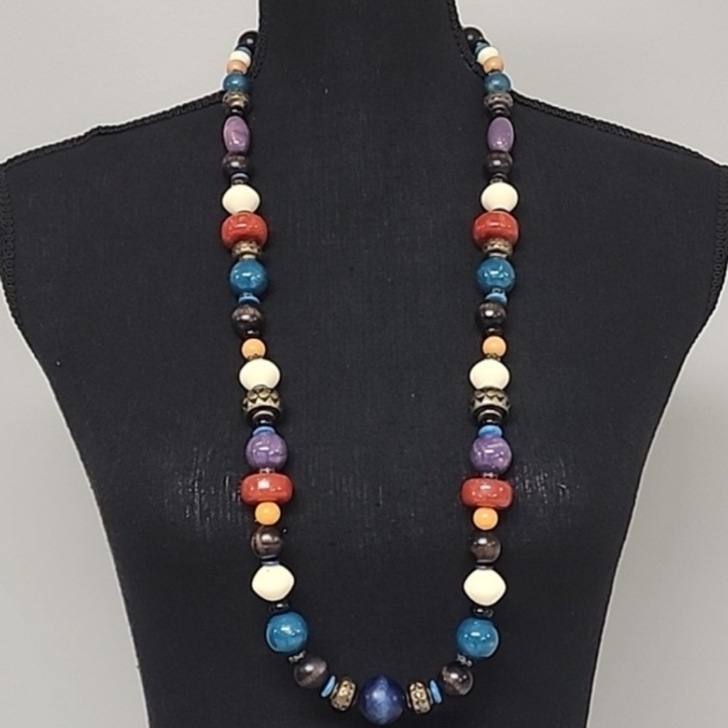 Vintage Dauplaise Chunky Beaded Necklace
